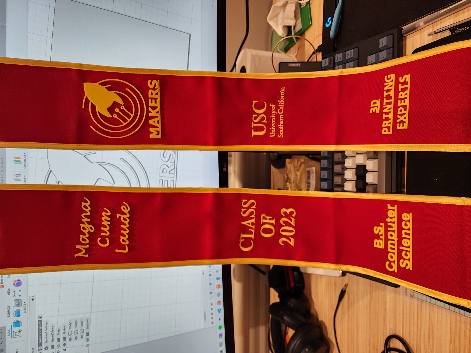 Full sash with all six decorations