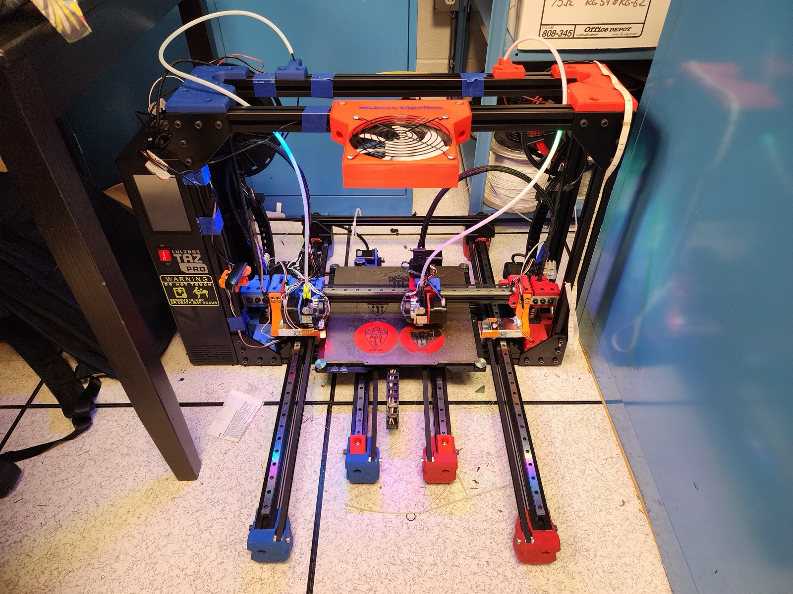 Full front view of the Pipeline printer